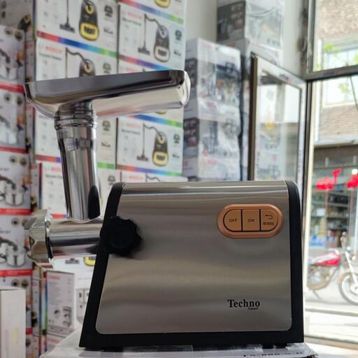 چرخ گوشت تکنو اسمارت ایتالیا 2200وات بدنه استیل وقابلیت سه نوع چرخ کرده